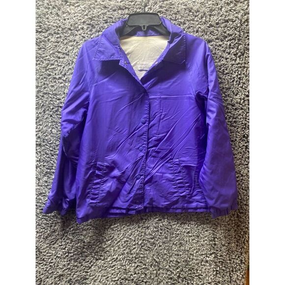 Current Seen Vintage Purple Nylon Windbreaker Jacket Unisex Size S - Picture 1 of 4